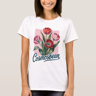Vintage Tulpan Blomsterbukett Konst Floral Botanis T Shirt
