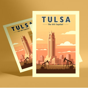 Vintage Tulsa Oklahoma Vykort