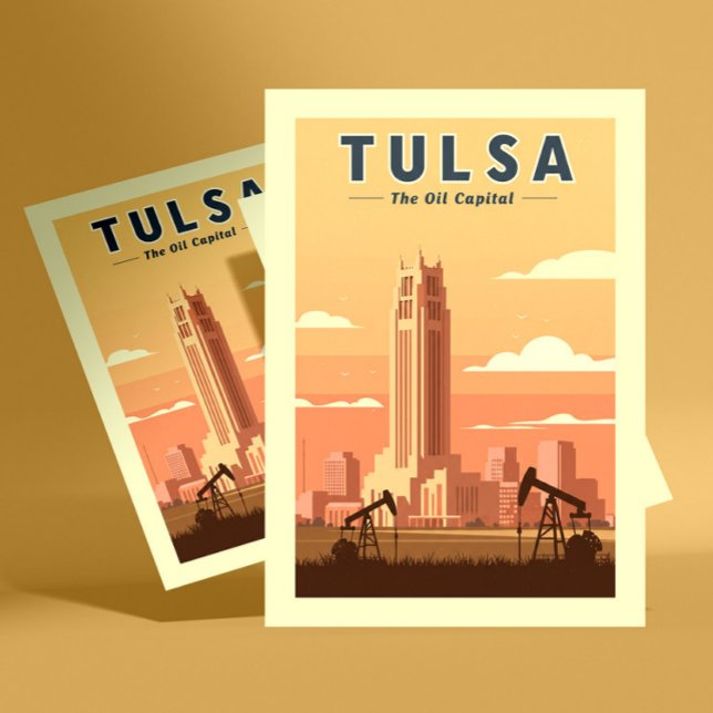 Vintage Tulsa Oklahoma Vykort (Skapare uppladdad)