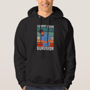 Vintage Tummy Ache överlevare magont IBS  män Hoodie