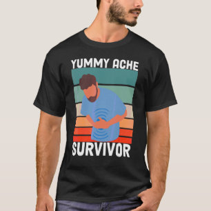 Vintage Tummy Ache överlevare magont IBS män T Shirt