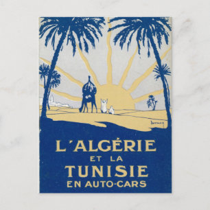 Vintage Tunisie Resevykort Vykort