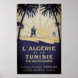 Vintage Tunisie Travel Poster