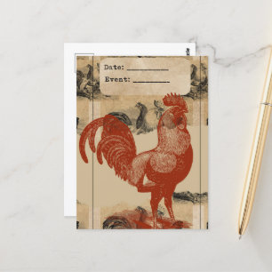 Vintage Tupp Collage Vykort