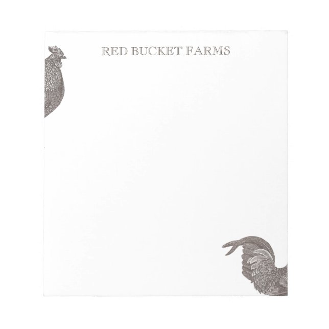 Vintage Tupp Farm Anteckningsblock (Framsida)