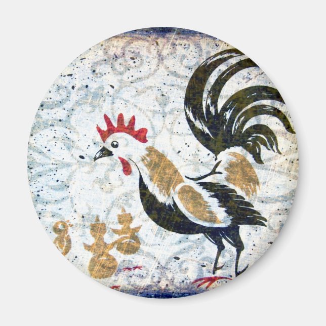 Vintage Tupp och Chickar Magnet (Framsidan)