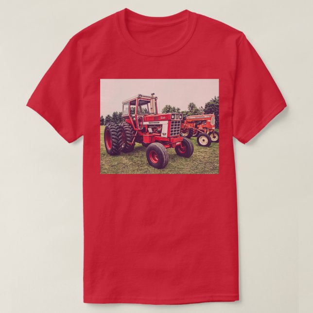 Vintage Turbo Tractor T Shirt (Design framsida)
