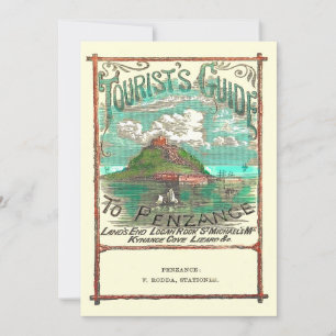 Vintage Turistguide till Penzance Travel Kort