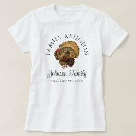 Vintage Turk Thanksgiving Familjeåterförening T Shirt