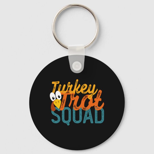 Vintage Turkey Trot Squad-framträdande Nyckelring (Framsida)