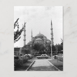 Vintage Turkiet Istanbul Blue Mosque Vykort