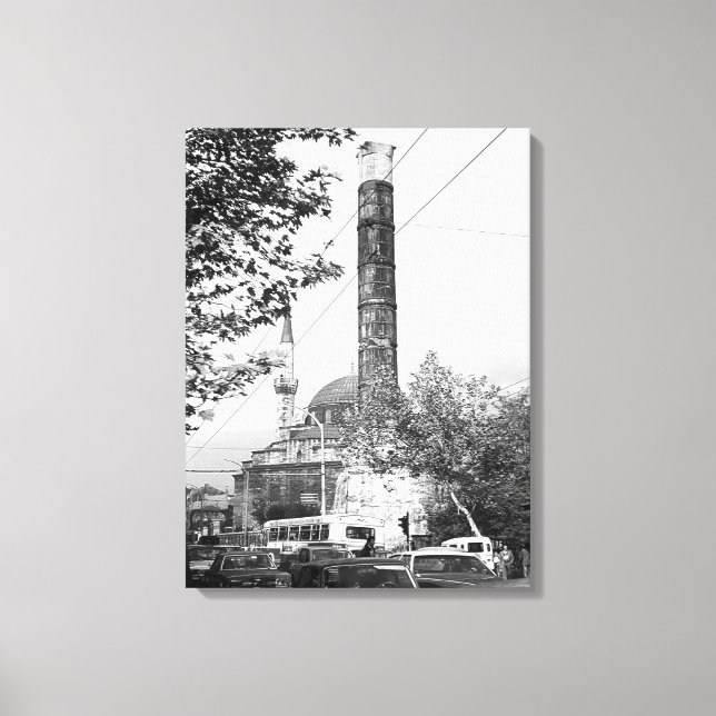Vintage Turkiet Istanbul Column Constantine Canvastryck (Framsida)