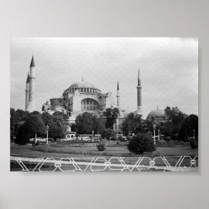 Vintage Turkiet Istanbul Heliga Sophie Basilica Poster