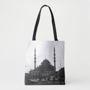 Vintage Turkiet Istanbul Moskén Yeni Camii Tygkasse