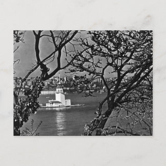 Vintage Turkiet Istanbul stadsbild Vykort