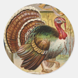 Vintage Turkiet Round Sticker Runt Klistermärke