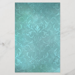 Vintage turkos-damm brevpapper