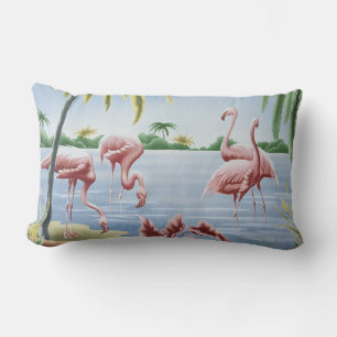 Vintage Turner Flamingo Lumbar Dekorativ kudde