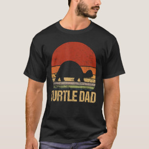Vintage Turtle Pappa Matching Family Animal Far T Shirt