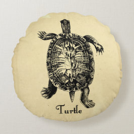VINTAGE TURTLE RUND KUDDE
