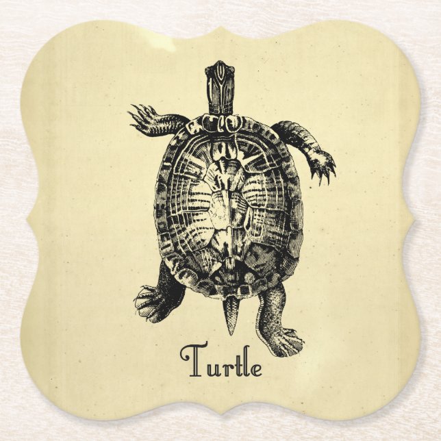 VINTAGE TURTLE UNDERLÄGG PAPPER (Framsida)