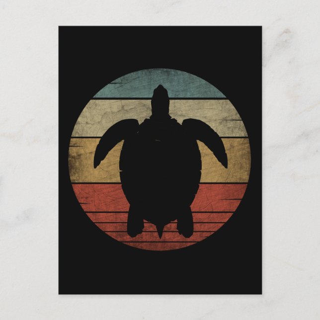 VINTAGE TURTLE VYKORT (Framsida)