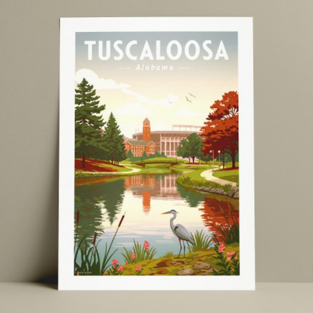 Vintage Tuscalosa Alabama Vykort (Skapare uppladdad)