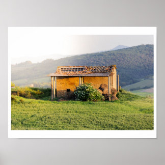 Vintage Tuscan Barn Poster