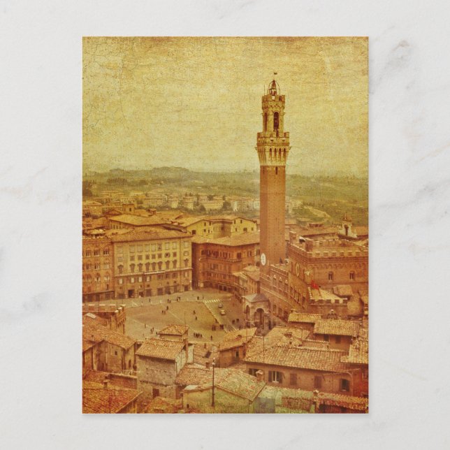 Vintage Tuscany, Medieval Siena Vykort (Framsida)