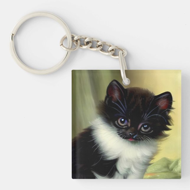 Vintage Tuxedo Kitten Illustration (Framsidan)