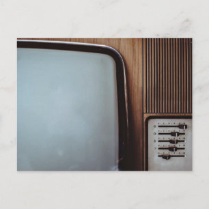 Vintage-TV med dialer Vykort