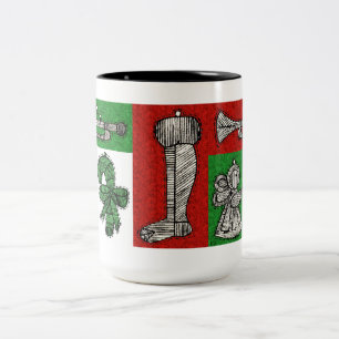 Vintage Två-Tonad Mugg