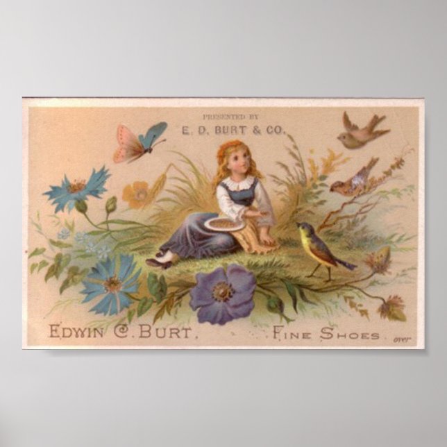 Vintage, tvål och utskrift poster (Framsidan)