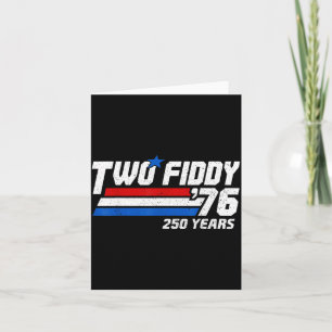 Vintage Two Fiddy 76 250 År Patriotiska Amerika Kort