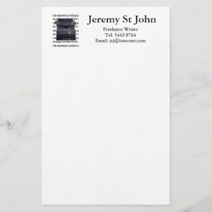 Vintage Typewriter Brevpapper