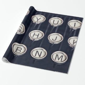 Vintage Typewriter Nycklar Presentpapper