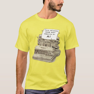 Vintage Typewriter teckning T Shirt
