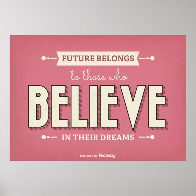 Vintage Typografi Poster (Framsidan)