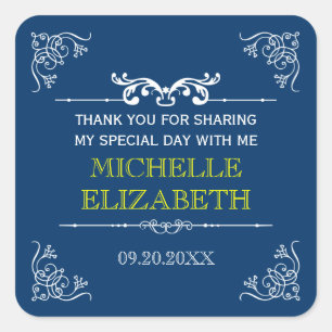 Vintage Typografi Pub-Bat mitzvah Fyrkantigt Klistermärke