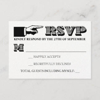 Vintage Typography Bröllop OSA