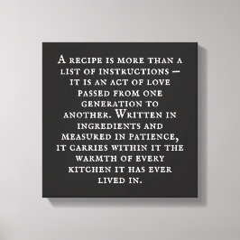 Vintage Typography Rustic Kitchen Quote Canvastryck