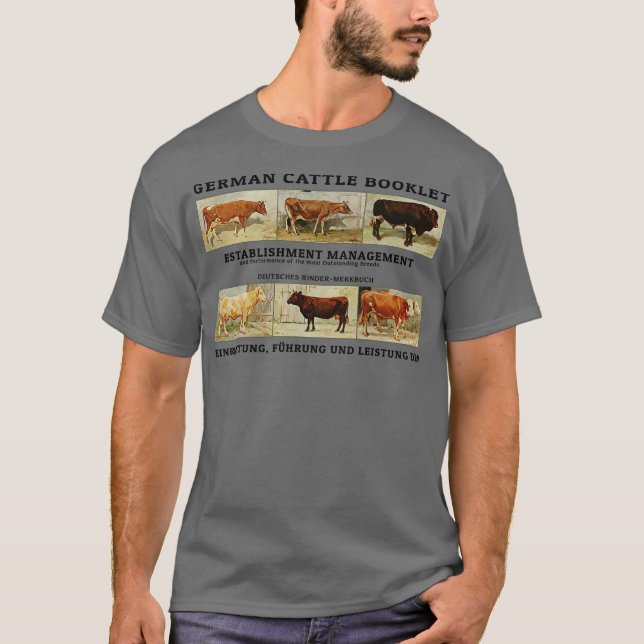 Vintage tysk ko t shirt (Framsida)