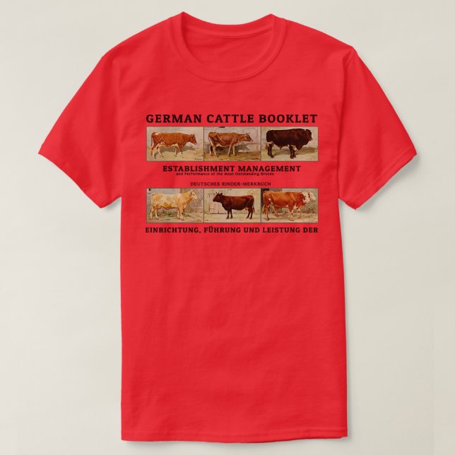 Vintage Tysk kummel T Shirt (Design framsida)