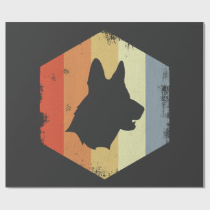 Vintage tysk schäferhund presentpapper