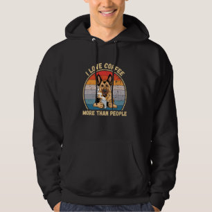Vintage Tysk shepherd Hund I Kärlek-kaffe mer än Hoodie