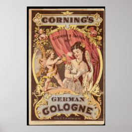 Vintage Tyska Köln Poster