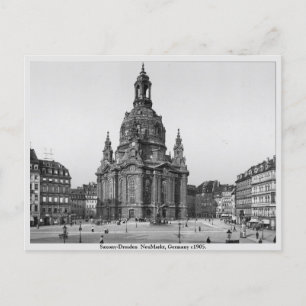 Vintage Tyskland 1905 High street Dresden, Sachsen Vykort