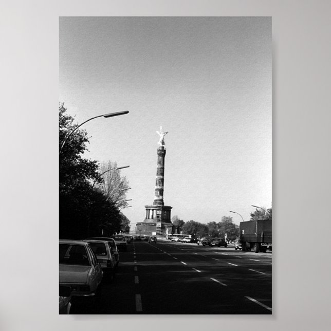 Vintage Tyskland Berlin 17 juni Street Poster (Framsidan)