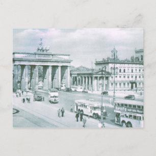Vintage Tyskland, Berlin Brandenburg Grind Vykort