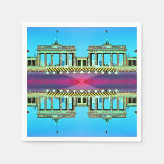Vintage Tyskland Berlin Brandenburger Tor Pappersservett